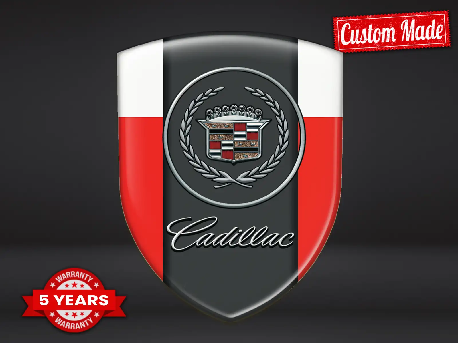 Cadillac Badge Auto Pro Max Résistant Stylé Performance ST